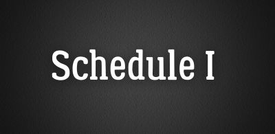 Schedule I